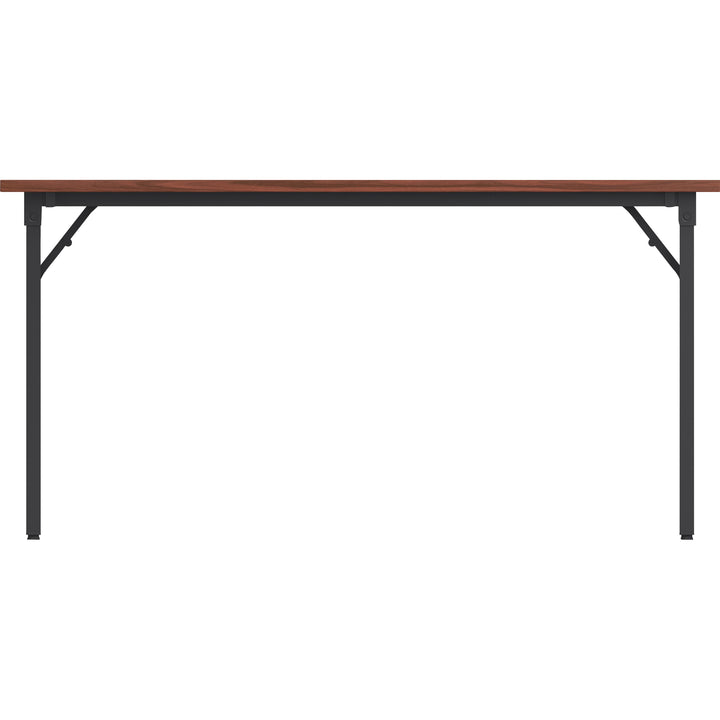 Image of Lorell Training Table, Folding, 60"x18"x30", Mahogany