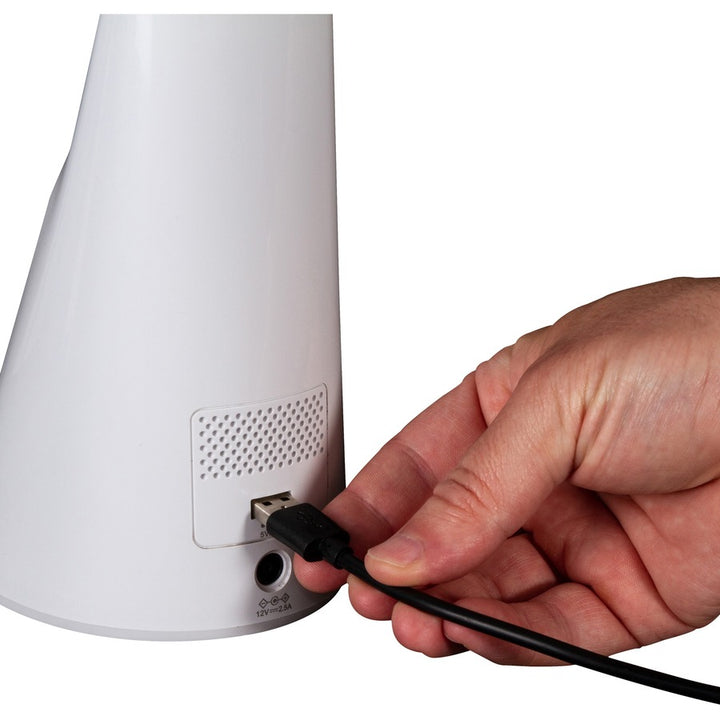 Image of OttLite® Wellness Series Sanitizing Purify LED Desk Lamp with Wireless Charging, 26" High, White