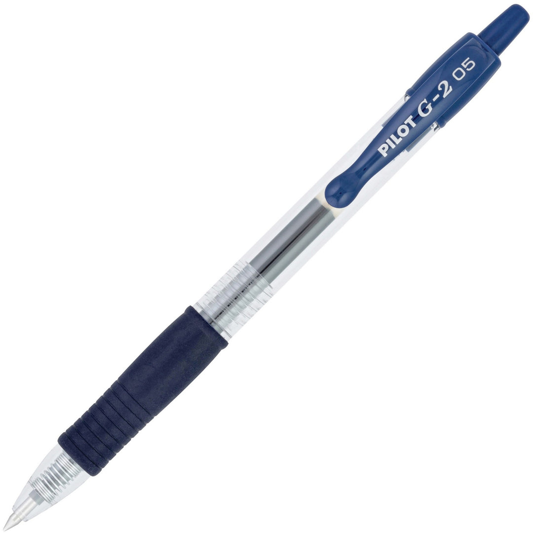 Image of Pilot® Pen, Gel, 0.5mm Point, 3/5"Wx3/5"Lx5-3/4"H, 1 DZ, Navy