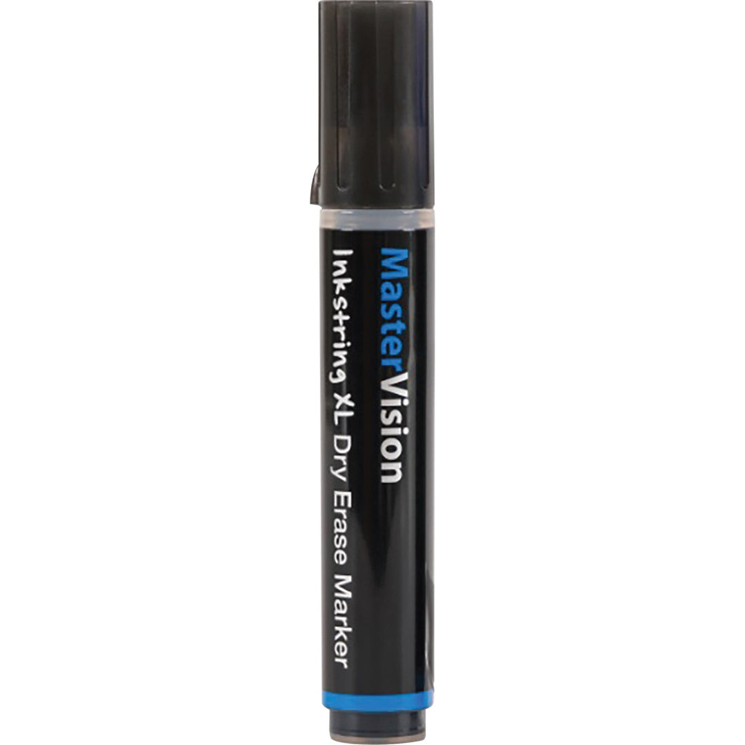 Image of MasterVision PE4301 Inkstring XL Dry-Erase Markers, Erasable, Black Ink, Gel-based, 12 / Pack