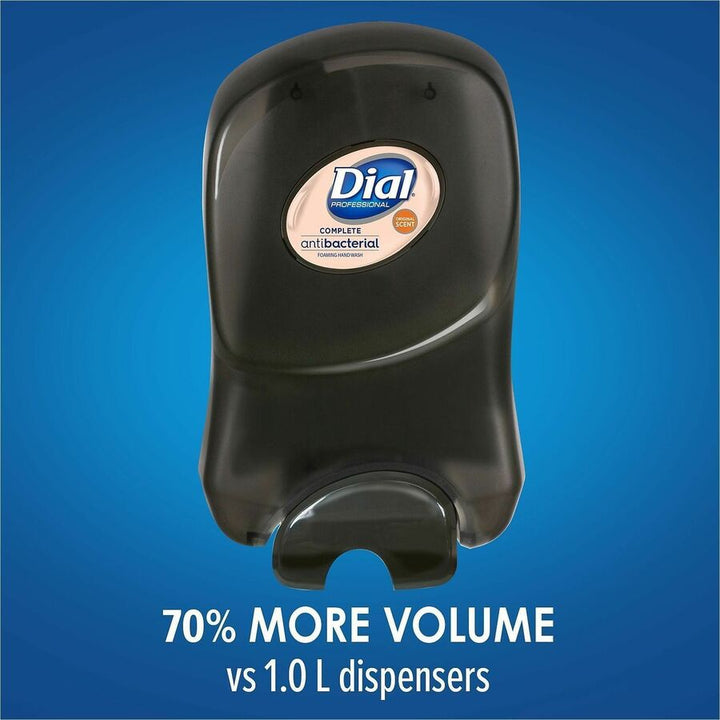 Image of Dial Professional 20075 1700 Universal Manual Dispenser, Manual, Sturdy, Durable, Heavy Duty, Smoke, 1 Each