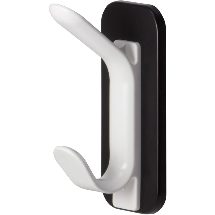 Image of Lorell Coat Hook, Double, Magnetic, 2-1/5"x2-1/2"x5", White