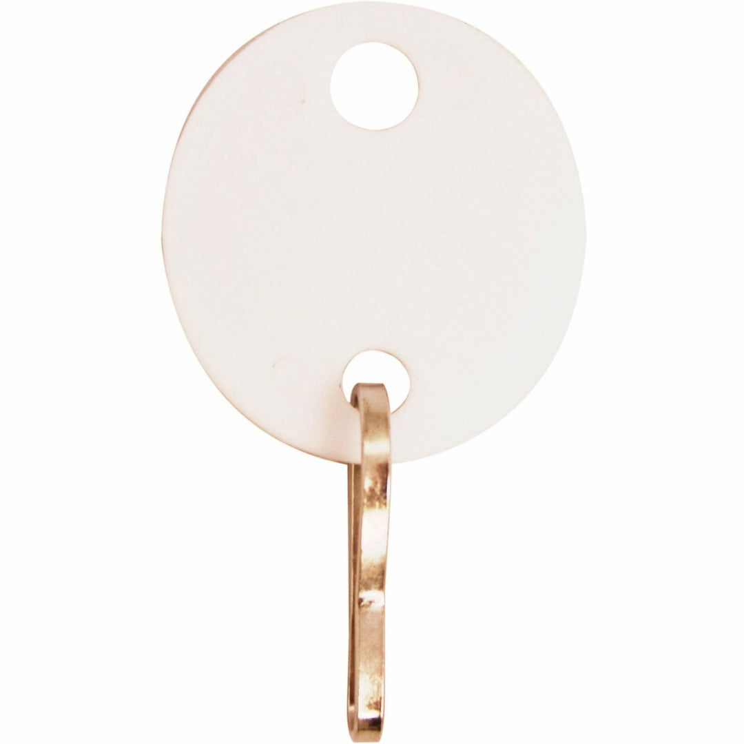 Image of Sparco Key Tag, Oval, Plastic, 1-1/10"Wx3/4"Lx3-1/2"H, 20/PK, WE