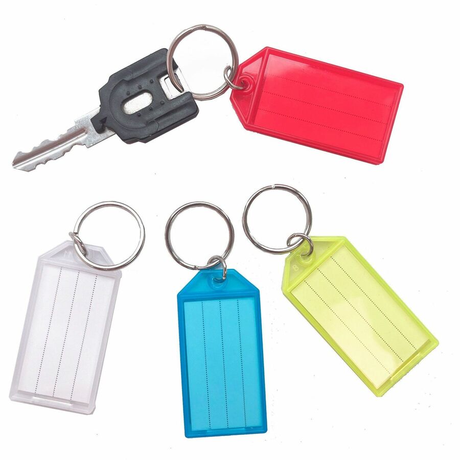 Image of Sparco Key Tag, Replacement, 3/4"Wx1/4"Lx2-1/4"H, 4/PK, AST