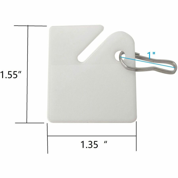 Image of Sparco Key Tag, Square, Plastic, 1-2/5"Wx4-3/4"Lx2-2/5"H, 20/PK, WE