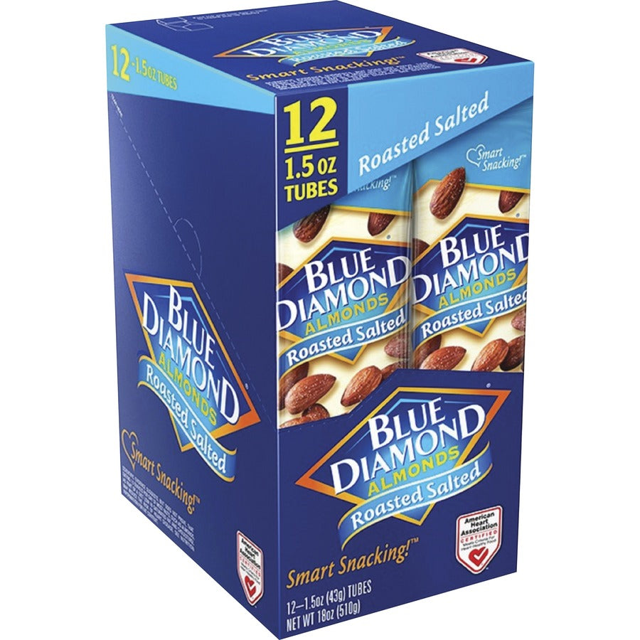 Image of BlueDiamond 5180 Roasted Salted Almonds, Roasted & Salted, 1.50 oz, 1 Box