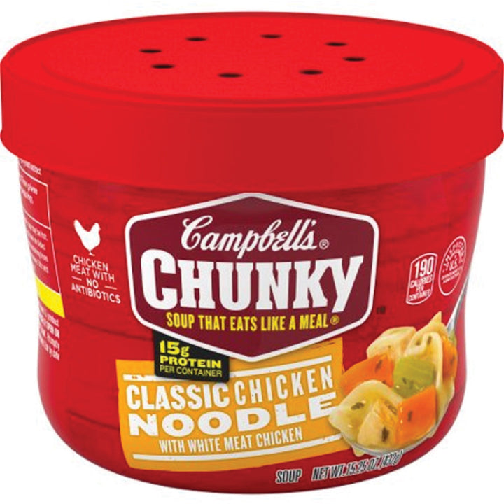 Image of Campbell's® Soup,Classic Chicken Noodle,Single-Serve,15.25 oz,8/CT,MI