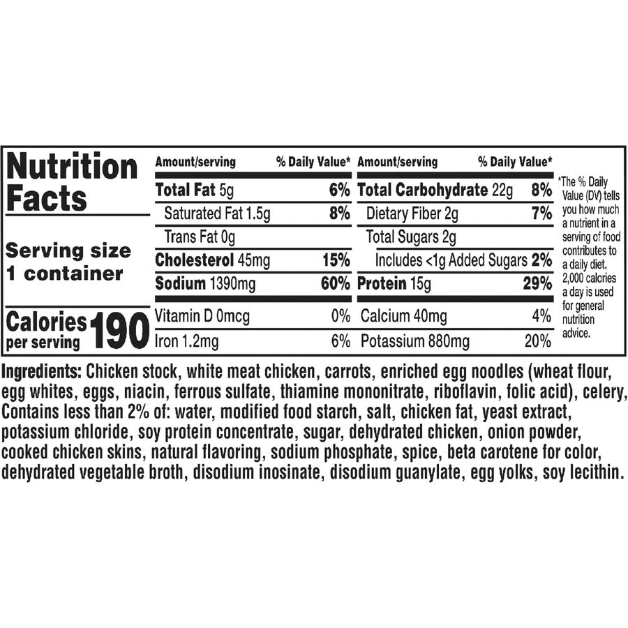 Image of Campbell's® Soup,Classic Chicken Noodle,Single-Serve,15.25 oz,8/CT,MI