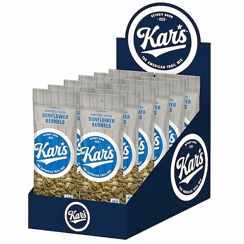 Image of Kar's Nuts Sunflower Kernels, Roasted and Salted, 2.5 oz, 12 BG/BX, AST