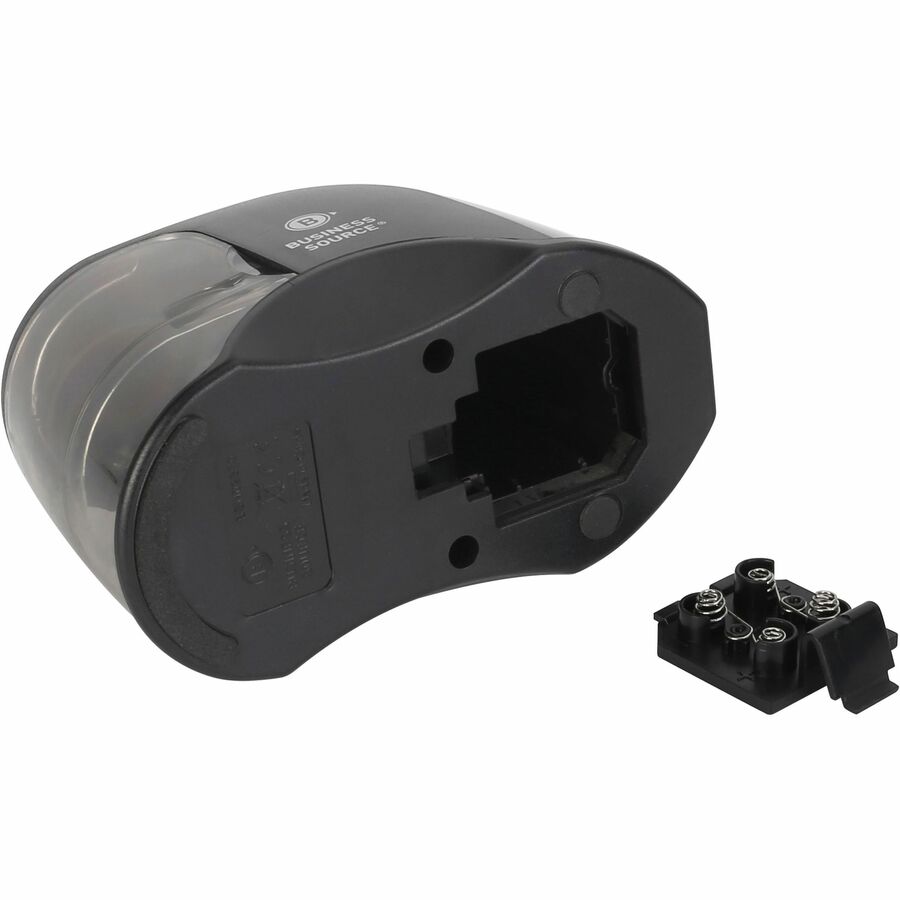 Image of Business Source 02870 2-way Electric Pencil Sharpener, AC Adapter Powered, Steel Alloy, ABS Plastic, 1 Each