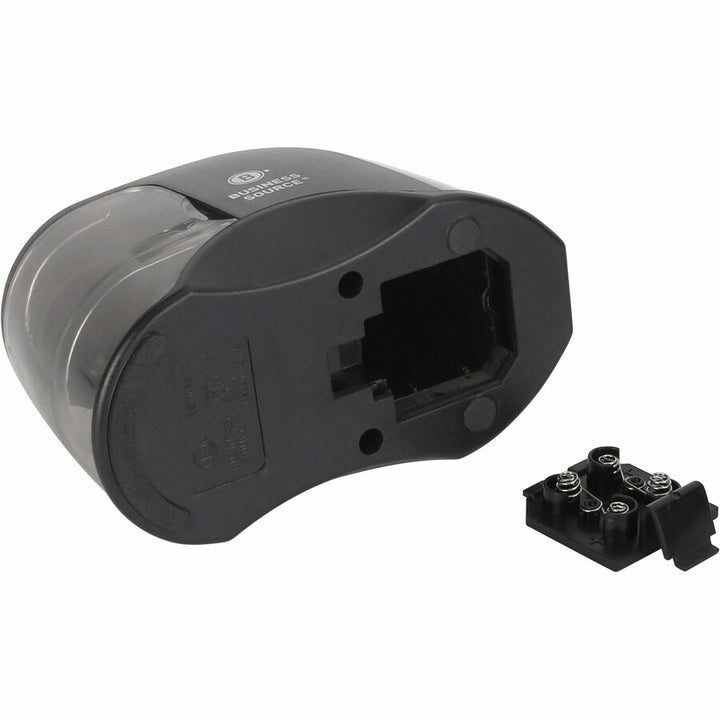 Image of Business Source 02870 2-way Electric Pencil Sharpener, AC Adapter Powered, Steel Alloy, ABS Plastic, 1 Each