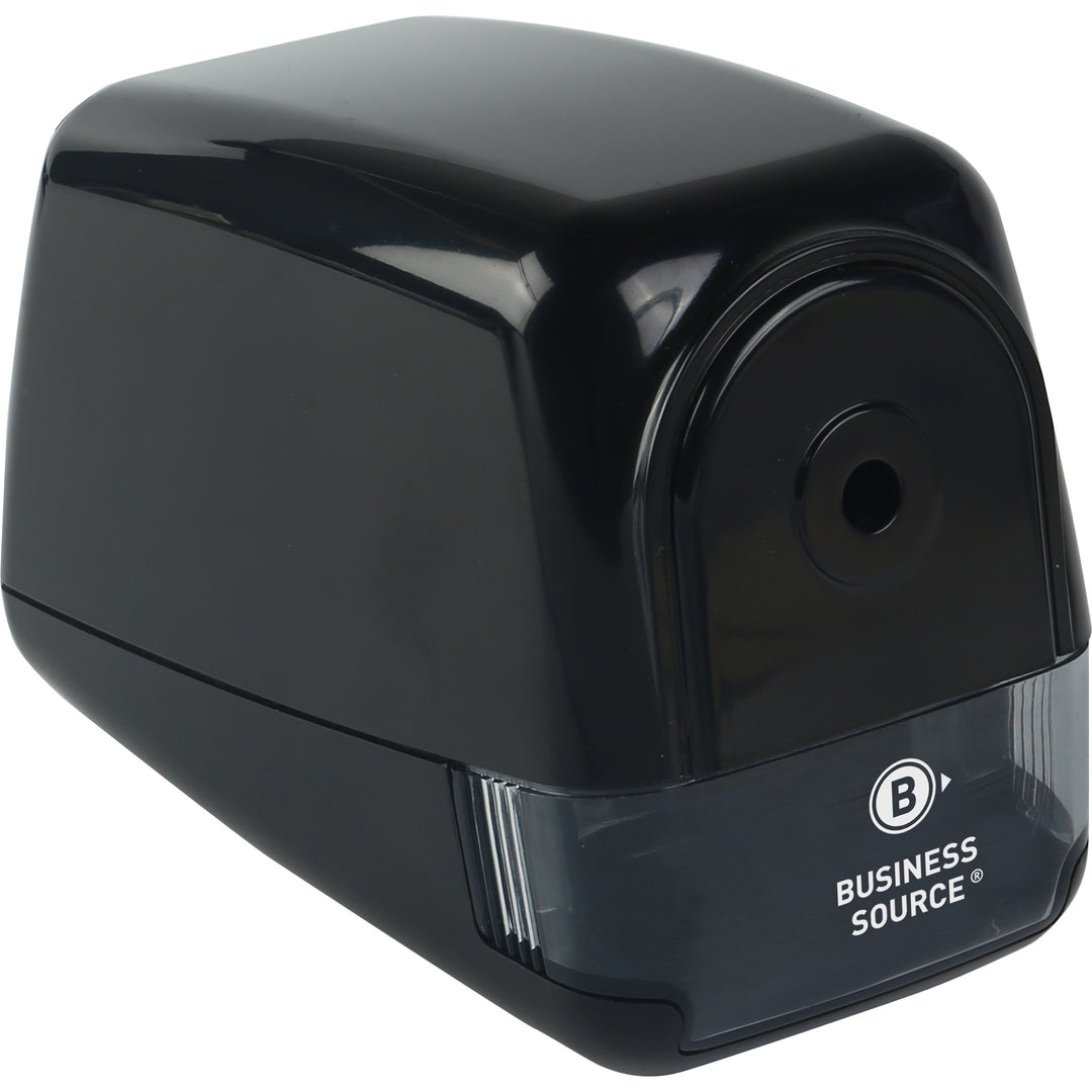 Image of Business Source Pencil Sharpener, Electric, 4-1/2"Wx7-1/10"Lx3-9/10"H, Black