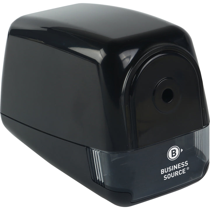 Image of Business Source Pencil Sharpener, Electric, 4-1/2"Wx7-1/10"Lx3-9/10"H, Black