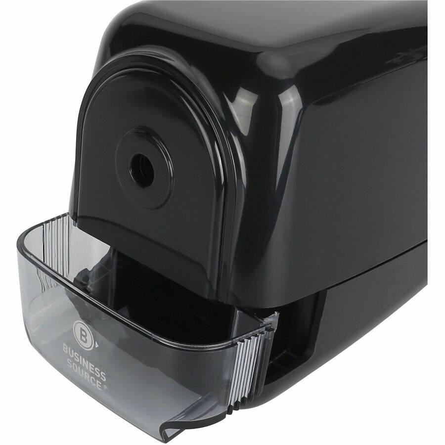 Image of Business Source Pencil Sharpener, Electric, 4-1/2"Wx7-1/10"Lx3-9/10"H, Black