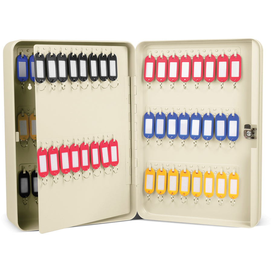 Image of Carl Mfg Key Cabinet, Security, 80 Key, 9-3/10"Wx12-1/2"Lx3-1/2"H, IY