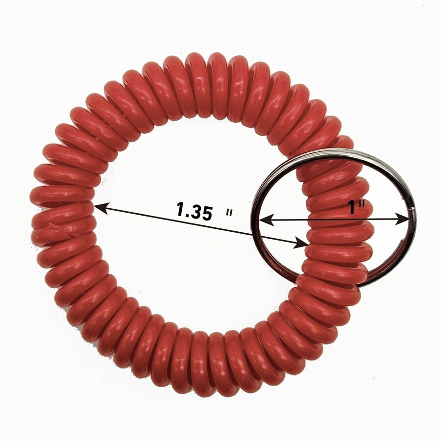 Image of Sparco Key Holder, Coil, 2-1/10"Wx2-2/5"Lx2-1/10"H, 10/PK, Assorted