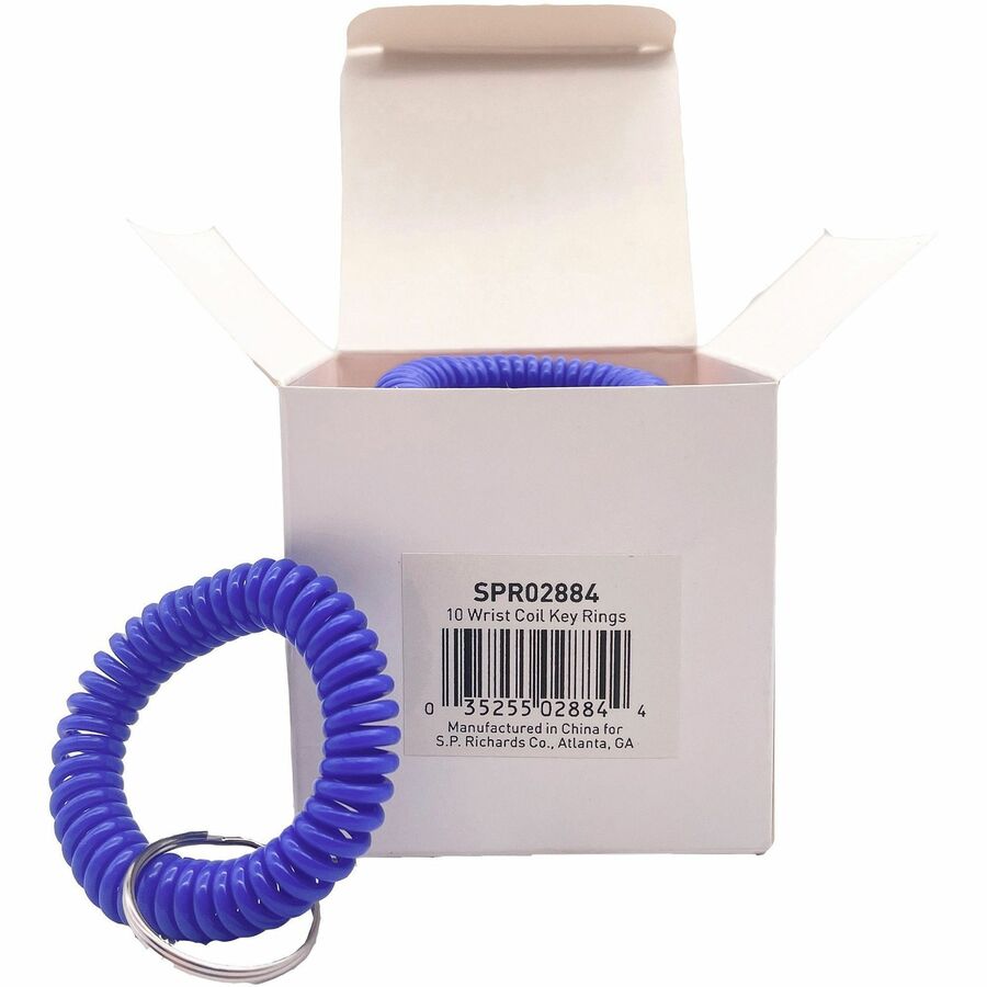 Image of Sparco Key Holder, Coil, 2-1/10"Wx2-2/5"Lx2-1/10"H, 10/PK, Assorted