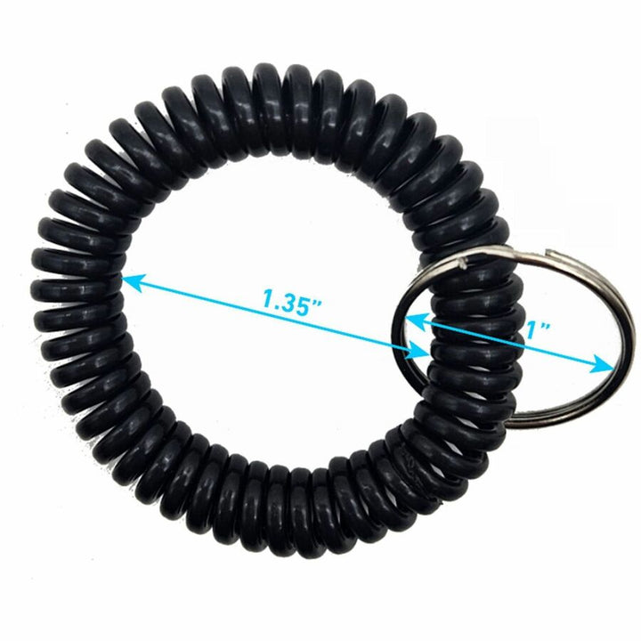 Image of Sparco Key Holder, Coil, 2-1/10"Wx2-2/5"Lx2-1/10"H, 6/PK, Black
