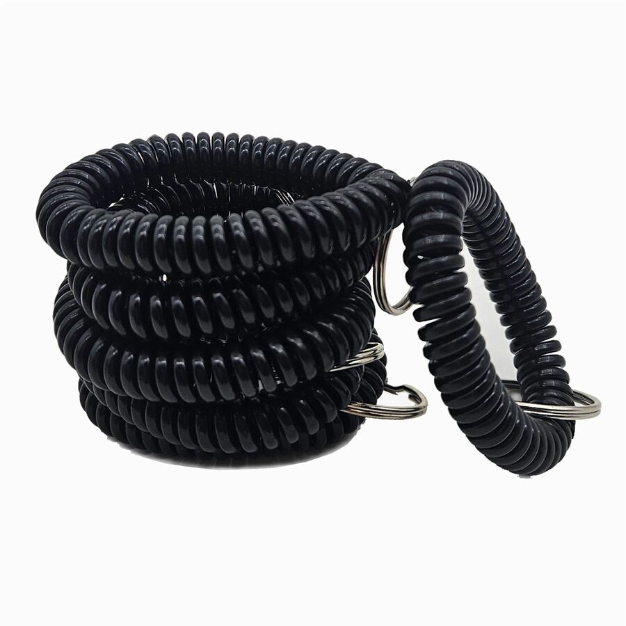 Image of Sparco Key Holder, Coil, 2-1/10"Wx2-2/5"Lx2-1/10"H, 6/PK, Black