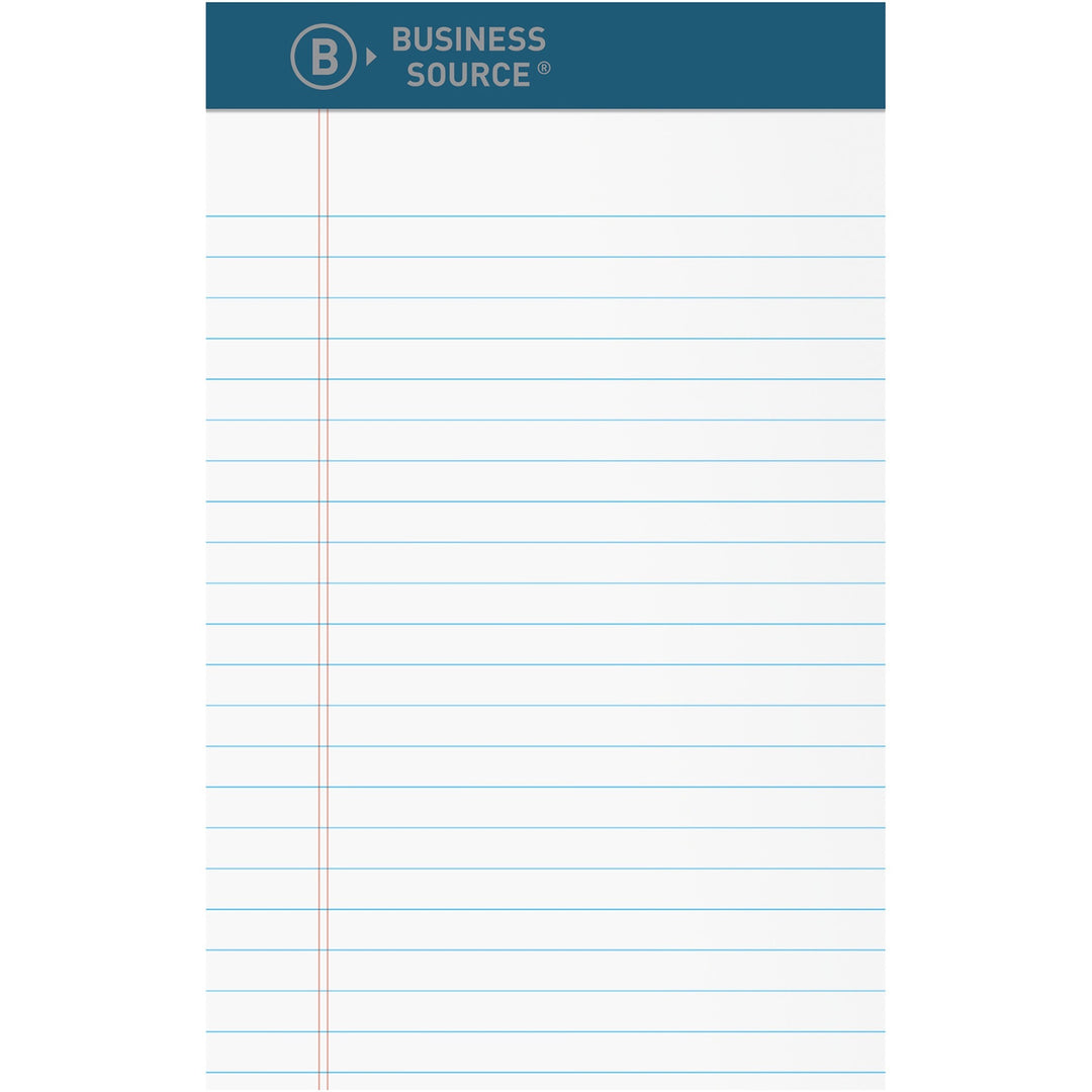 Image of Business Source Writing Pad, Premium, 5"Wx8"L, 1 DZ, White