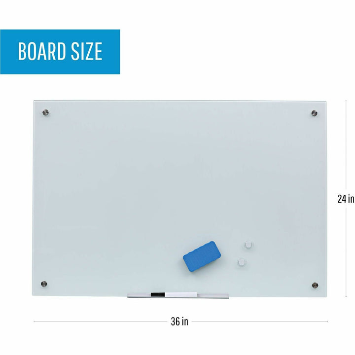 Image of Bi-silque Dry-Erase Board, Magnetic, 24"Wx1/4"Lx36"H, White