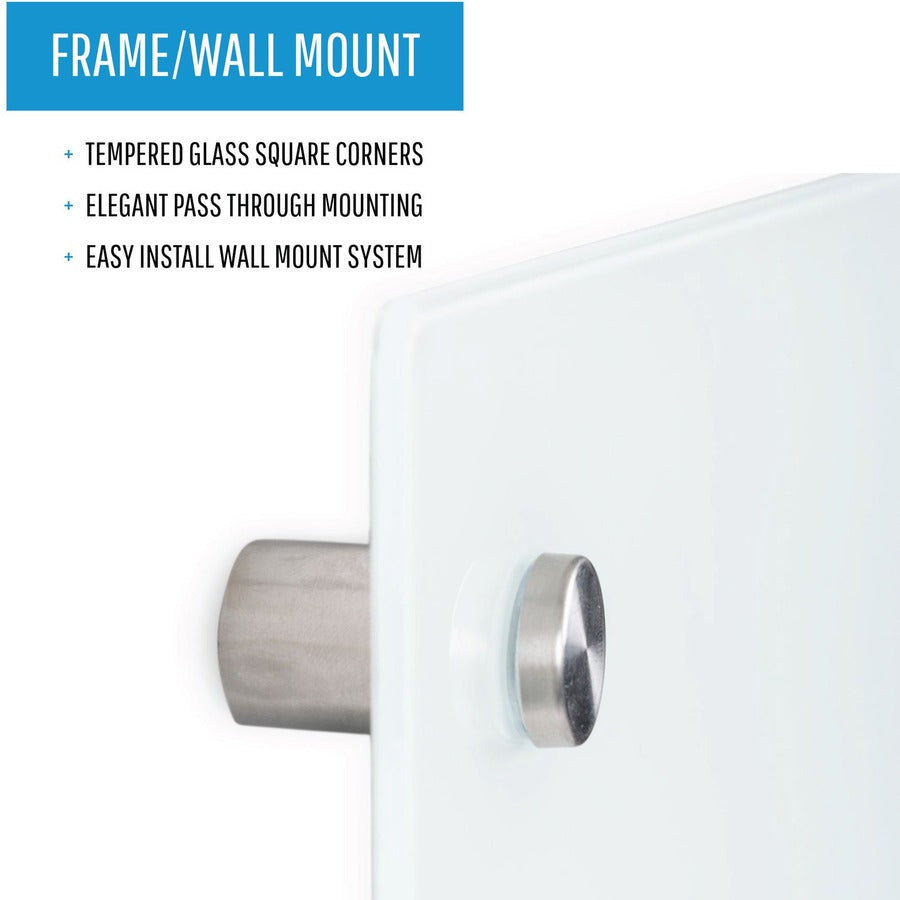 Image of Bi-silque Dry-Erase Board, Magnetic, 48"Wx1/4"Lx96"H, White