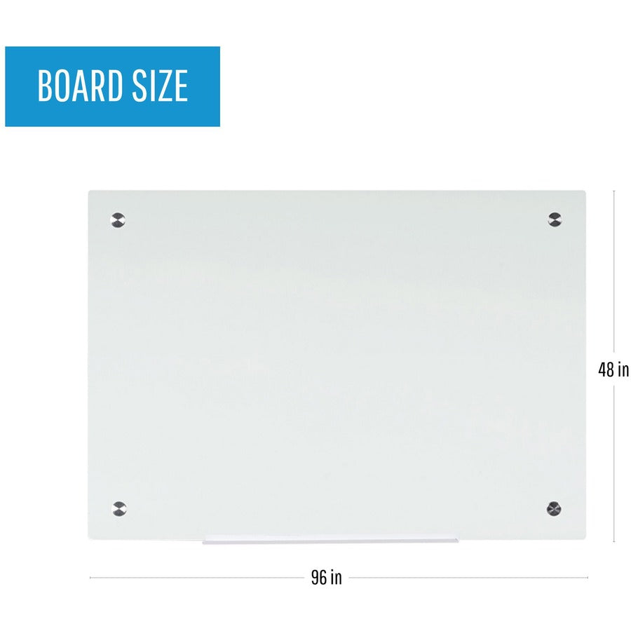 Image of Bi-silque Dry-Erase Board, Magnetic, 48"Wx1/4"Lx96"H, White