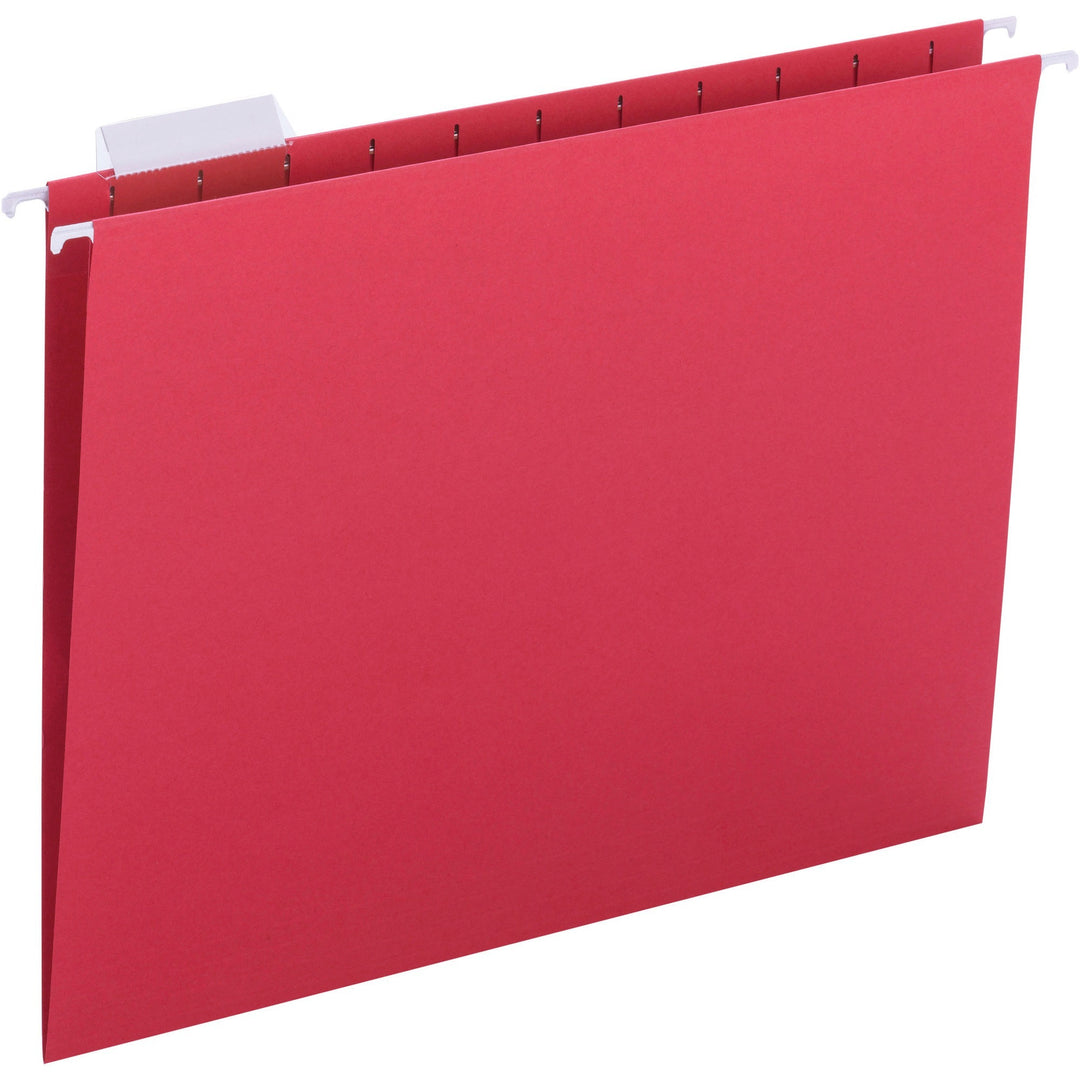 Image of Business Source File Folder, Hanging, 10-1/5"x13-3/10"x2-3/10", 25/BX, Red