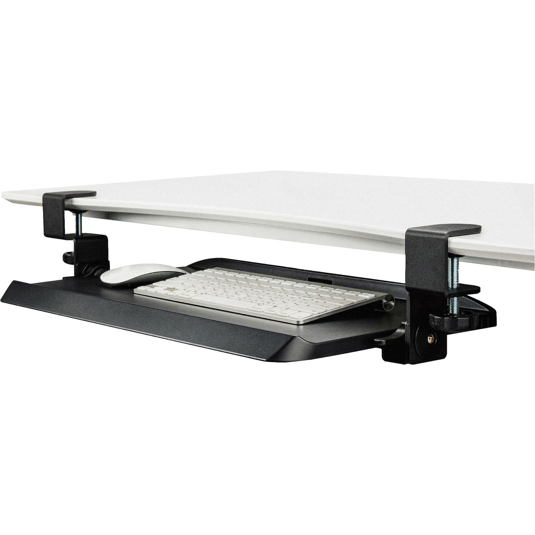 Image of Kantek Keyboard Tray, Clamp, 20-1/4"Wx11-3/4"L, Black