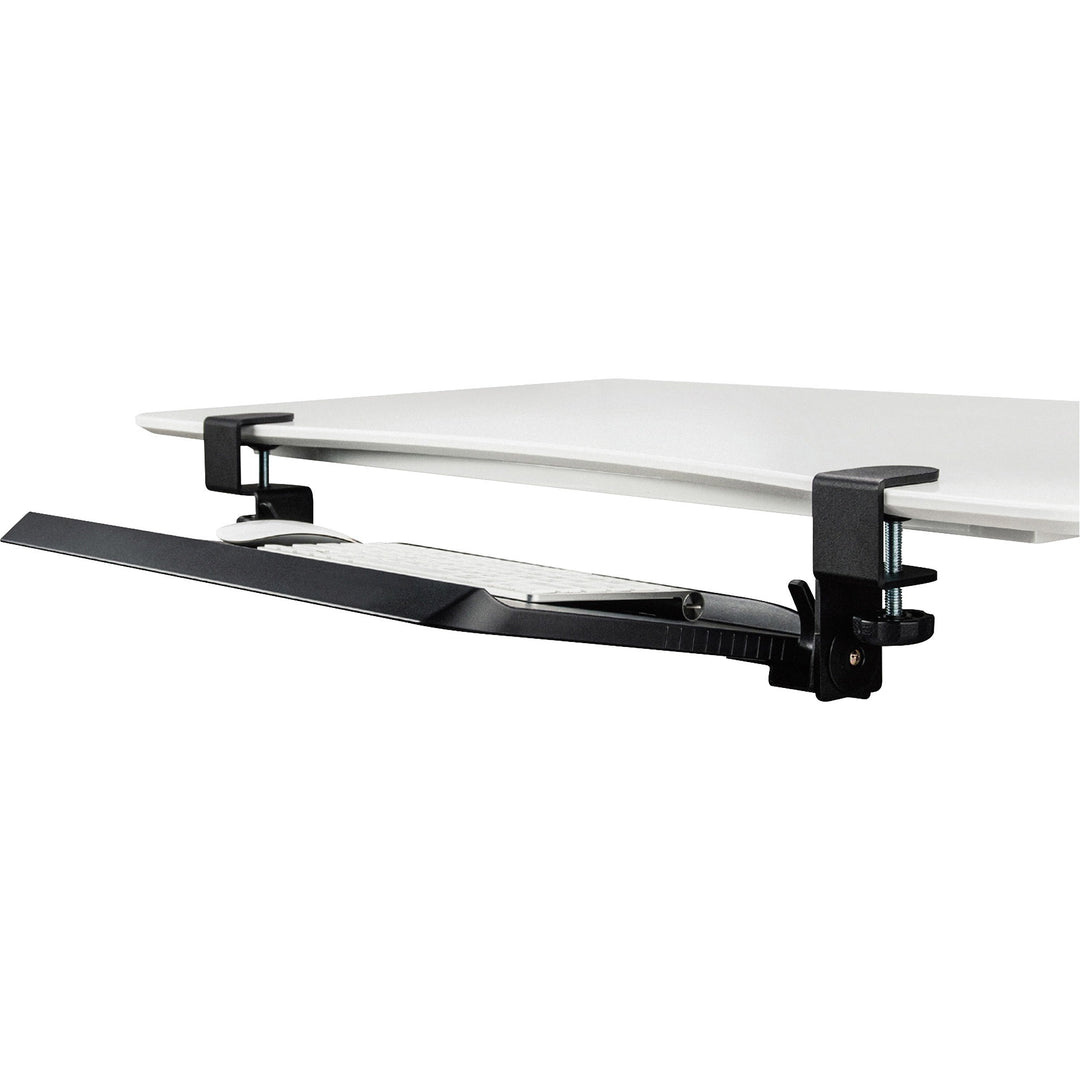 Image of Kantek Keyboard Tray, Clamp, 20-1/4"Wx11-3/4"L, Black