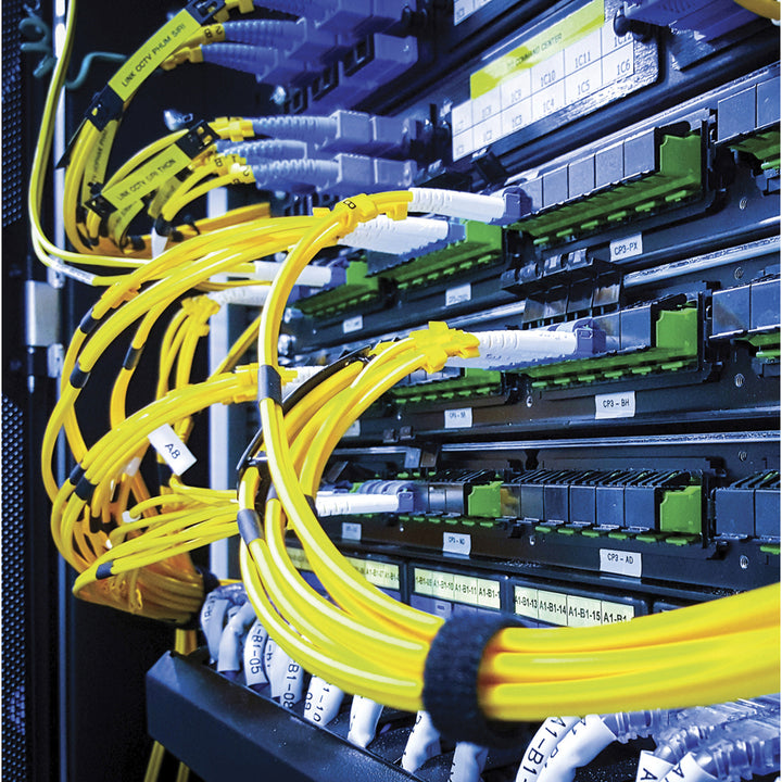 Image of VELCRO® Brand One-Wrap Ties And Straps, 0.5" X 8", Black;red, 100/pack