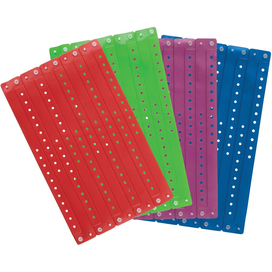 Image of Advantus Wristbands, Vinyl, 3/5"Wx9-3/4"Lx1/50"H, 100/PK, Purple