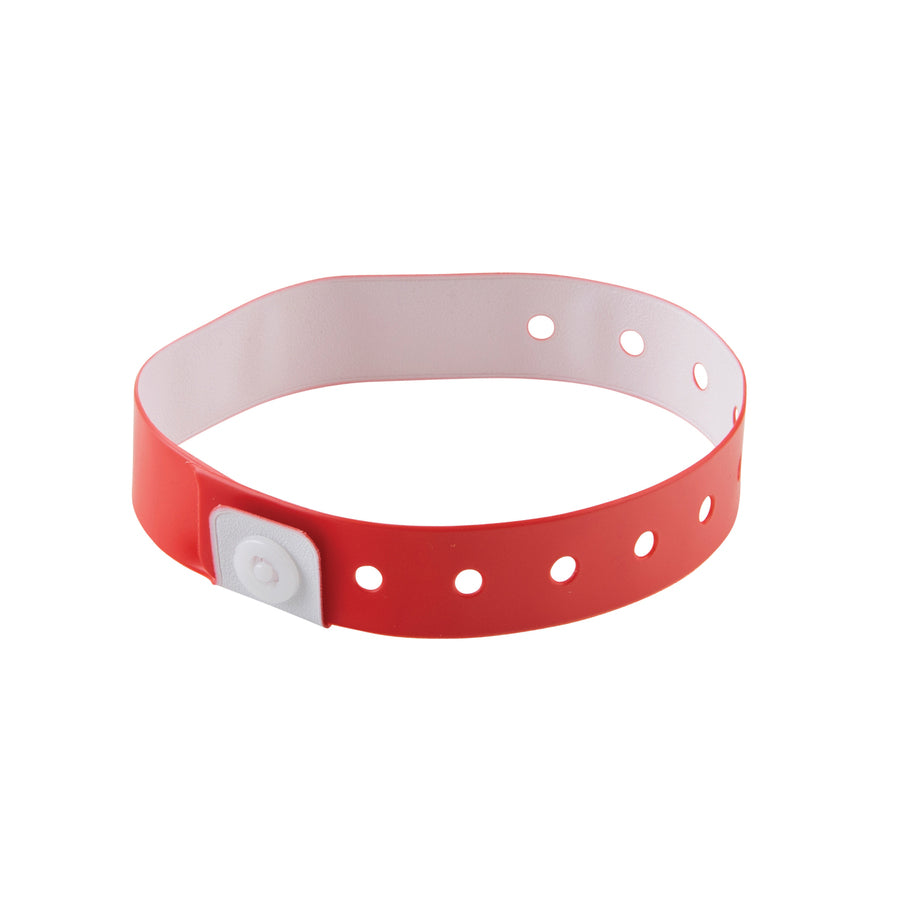 Image of Advantus Wristbands, Vinyl, 3/5"Wx9-3/4"Lx1/50"H, 100/PK, Red