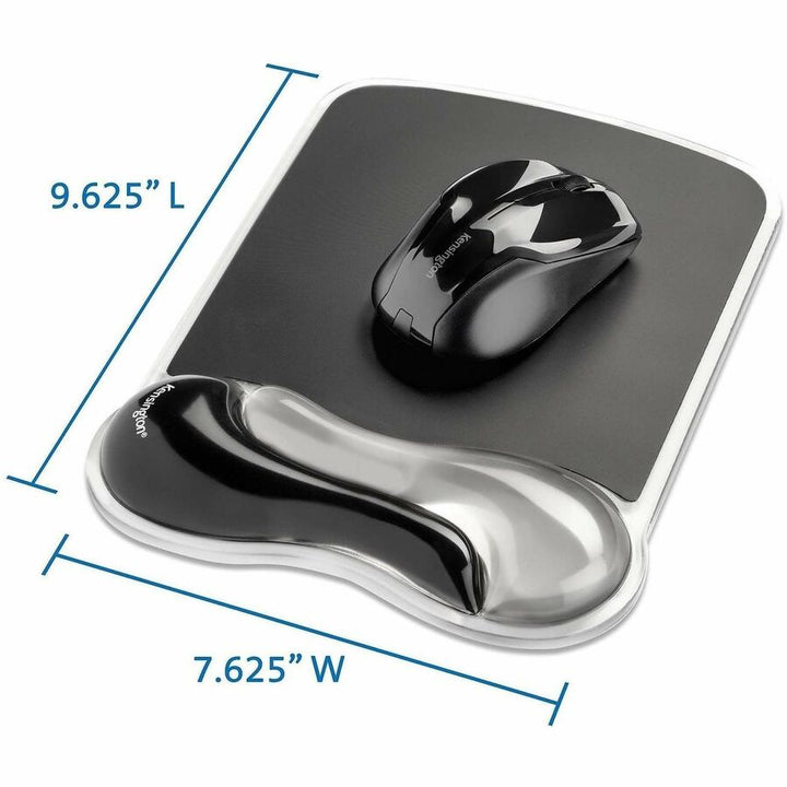 Image of Kensington® Mousepad and Wrist Rest, Gel, 11-2/5"Wx17-7/10"Lx1-7/10"H,GY