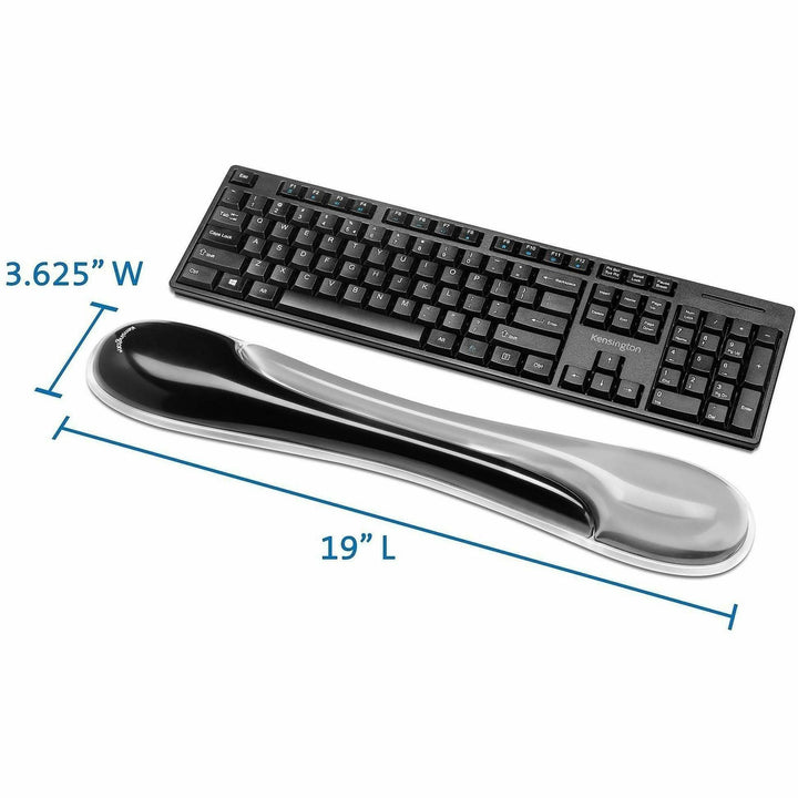 Image of Kensington® Mousepad and Wrist Rest, Gel, 11-2/5"Wx17-7/10"Lx1-7/10"H,GY