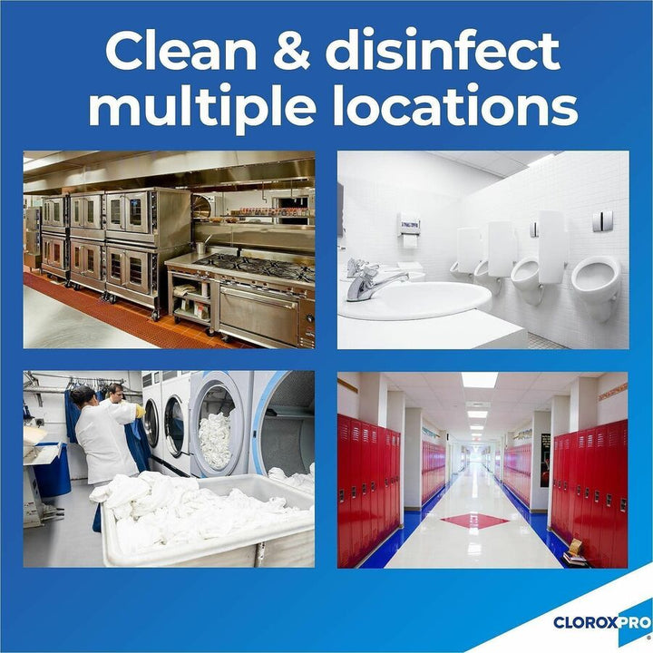 Image of CloroxPro™ 30966 Clorox Germicidal Bleach, Concentrate, 121 fl oz (3.8 quart), Disinfectant, Deodorize, Clear, 1 Each