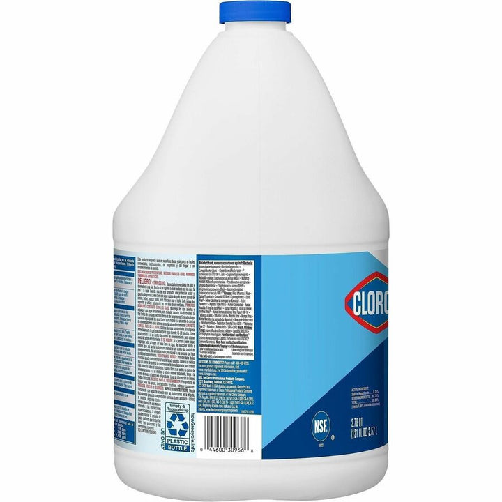Image of CloroxPro™ 30966 Clorox Germicidal Bleach, Concentrate, 121 fl oz (3.8 quart), Disinfectant, Deodorize, Clear, 1 Each