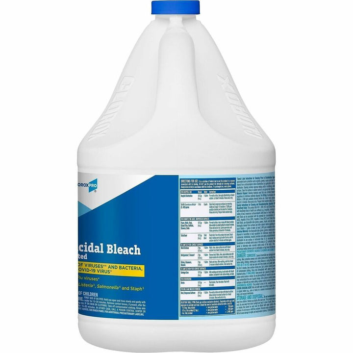 Image of CloroxPro™ 30966 Clorox Germicidal Bleach, Concentrate, 121 fl oz (3.8 quart), Disinfectant, Deodorize, Clear, 1 Each