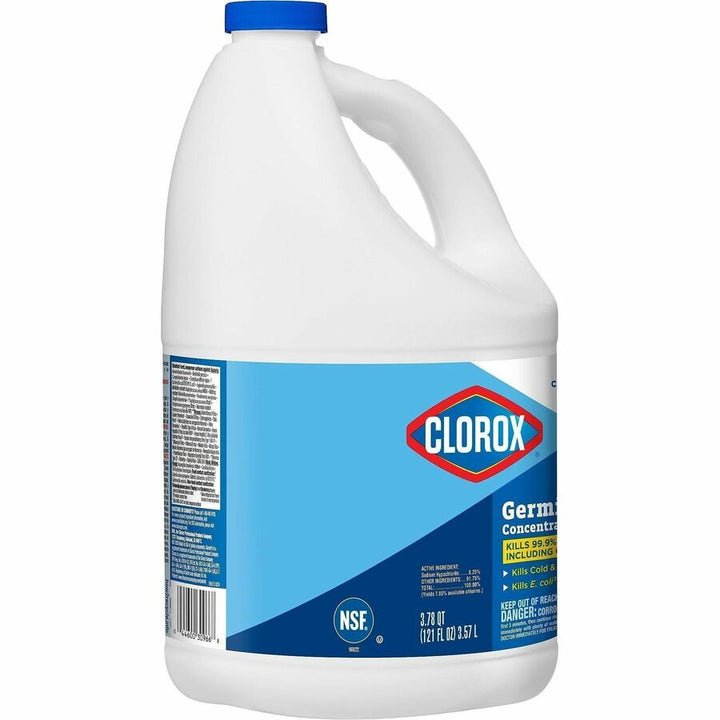 Image of CloroxPro™ 30966 Clorox Germicidal Bleach, Concentrate, 121 fl oz (3.8 quart), Disinfectant, Deodorize, Clear, 1 Each