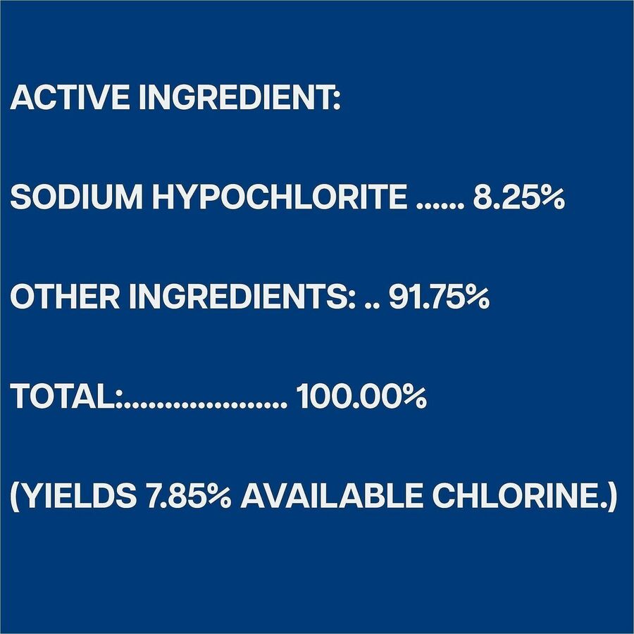 Image of CloroxPro™ 30966 Clorox Germicidal Bleach, Concentrate, 121 fl oz (3.8 quart), Disinfectant, Deodorize, Clear, 1 Each