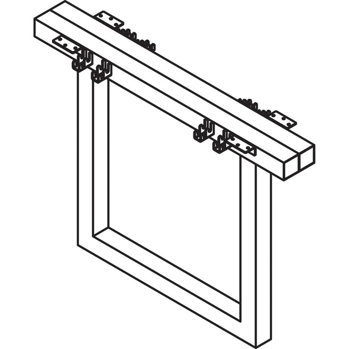 Image of Lorell Middle Leg, Rect, f/Workstation, 38-5/8"x6-1/4"x28-1/2", SR