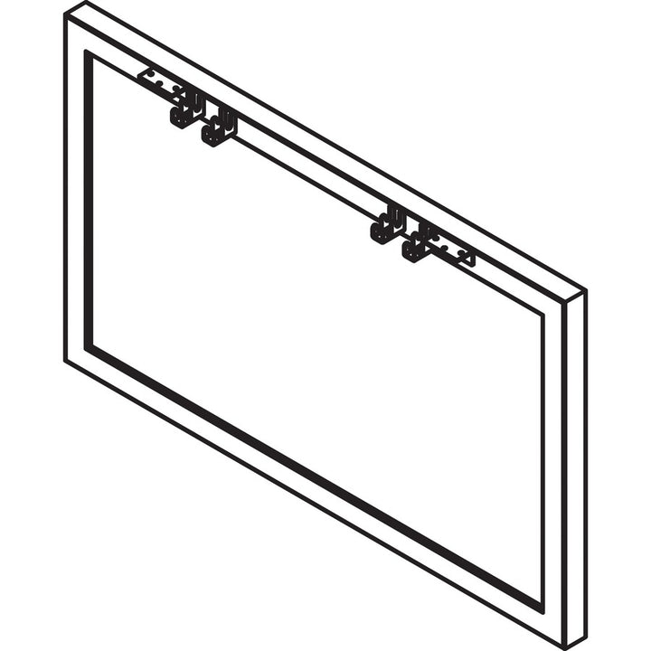Image of Lorell Wide Leg, Rect, Metal, f/Workstation, 45-1/2"x4"x28-1/2", SR