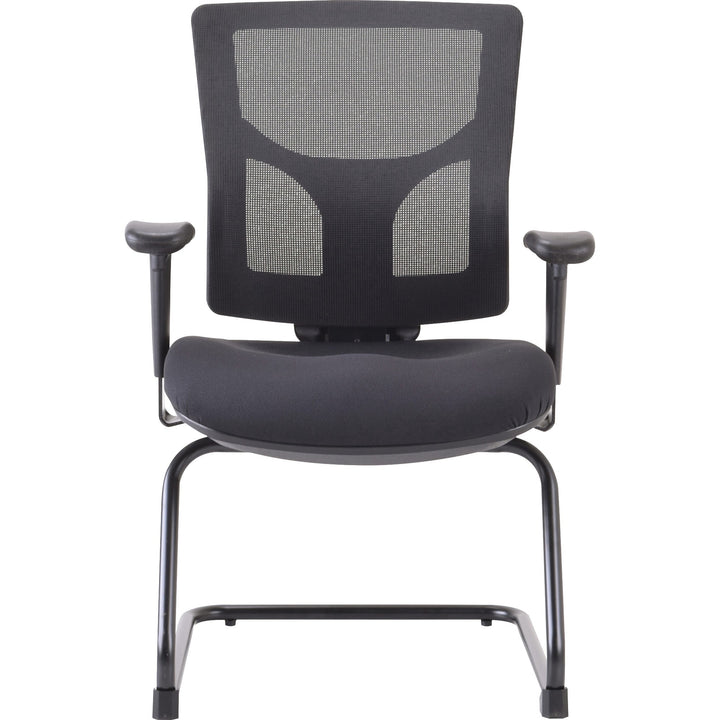 Image of Lorell Guest Chair,Adj Arms/Back,24-3/8"-25-1/2"x26-3/8"x36-1/4",BK