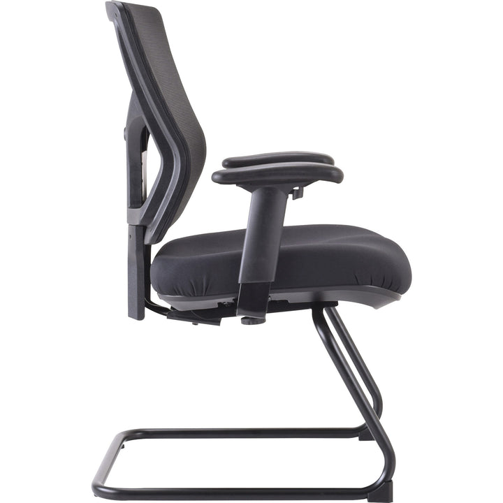 Image of Lorell Guest Chair,Adj Arms/Back,24-3/8"-25-1/2"x26-3/8"x36-1/4",BK