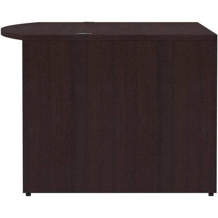Image of Lorell Desk Shell, Bowfront, 72"x41-2/5"x29-1/2", Espresso
