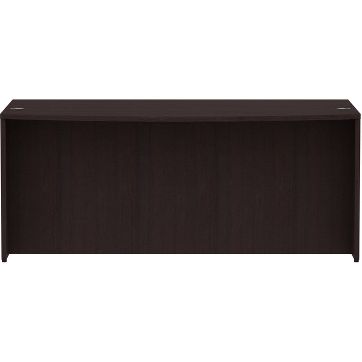 Image of Lorell Desk Shell, Bowfront, 72"x41-2/5"x29-1/2", Espresso