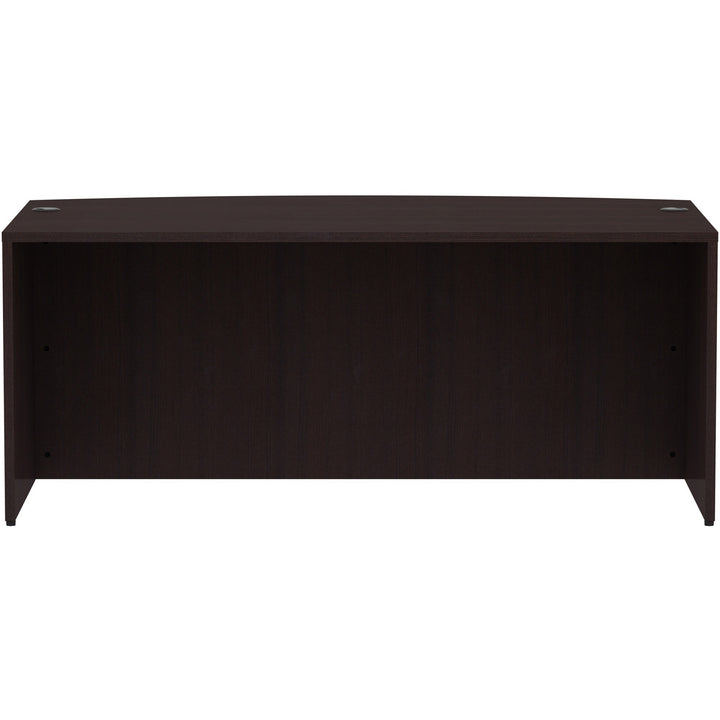 Image of Lorell Desk Shell, Bowfront, 72"x41-2/5"x29-1/2", Espresso