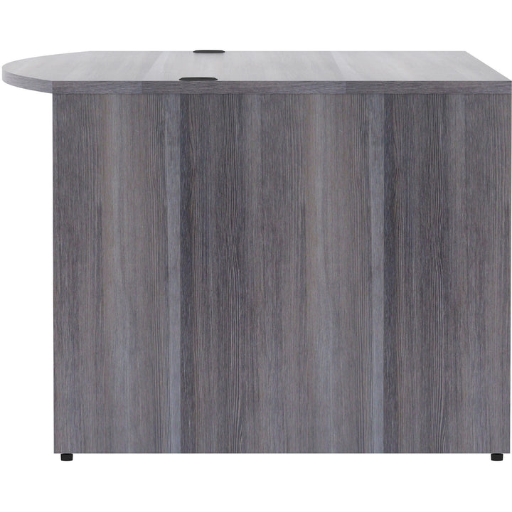 Image of Lorell Desk Shell,Bowfront,72"x41-2/5"x29-1/2",Weathered Charcoal