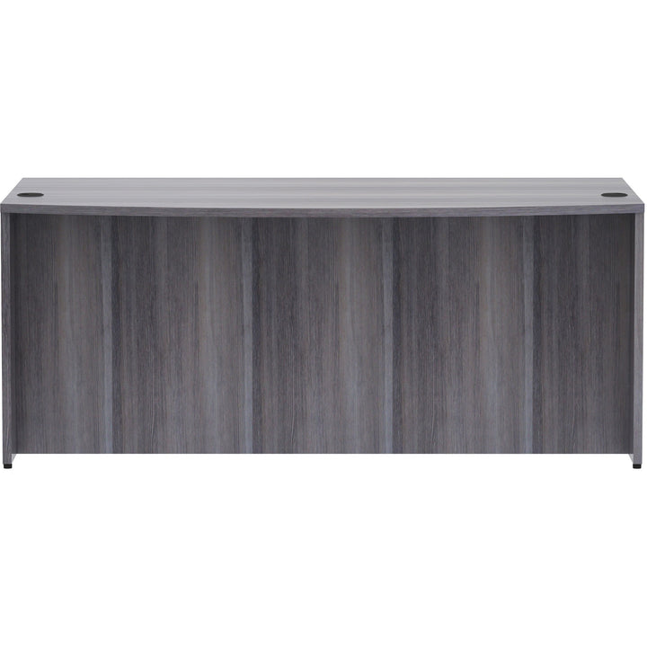 Image of Lorell Desk Shell,Bowfront,72"x41-2/5"x29-1/2",Weathered Charcoal