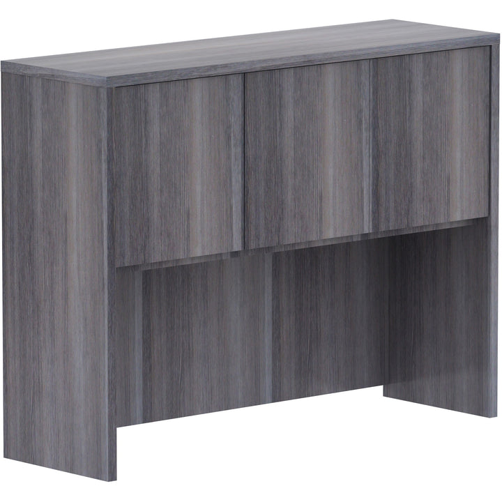 Image of Lorell Hutch, w/Doors, 48"x15"x36", Weathered Charcoal